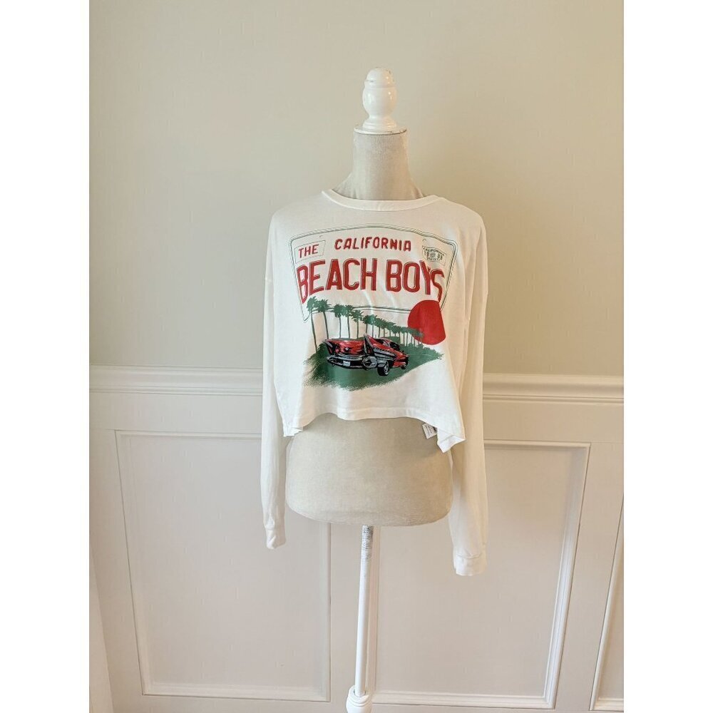 Daydreamer The Beach Boys license plate cropped Long Sleeve Crop Size Small - Picture 2 of 6